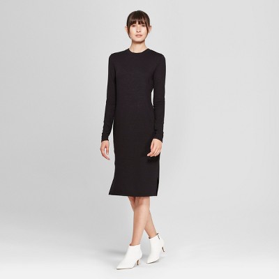 Long Black Knit Dress